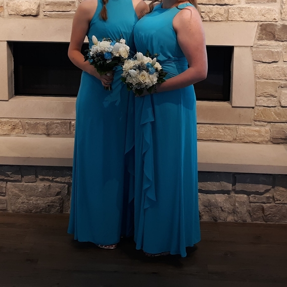 David's Bridal Dresses Davids Bridal Malibu Blue Bridesmaid Dress